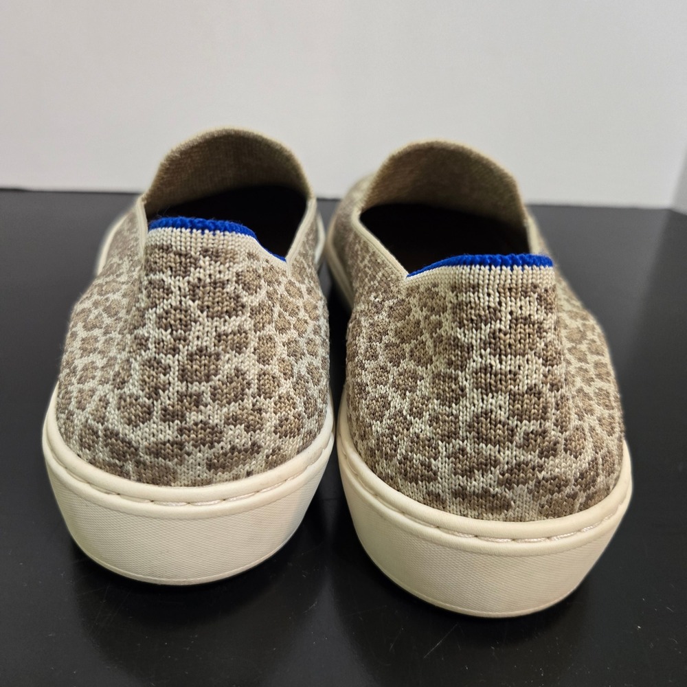 Rothys The Sneaker Womens Sz 9  Pebble Spot Cheetah animal print Slip On Shoes - Picture 6 of 12
